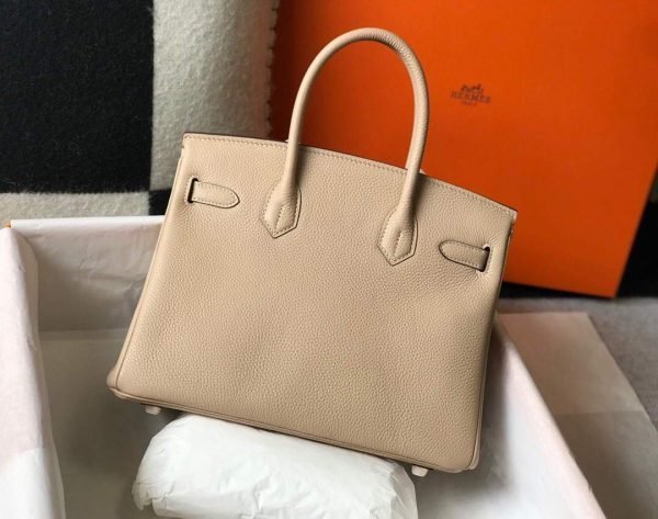 Replica Hermes Birkin Designer Tote Bag Togo Leather 28347 Apricot